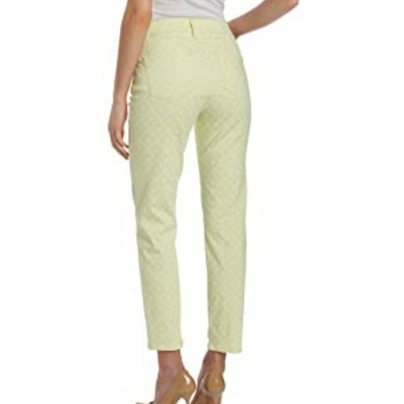 NYDJ Alisha Fitted Ankle Basket Preppy Beach Resort Vacation Weave Jeans - Picture 2 of 11